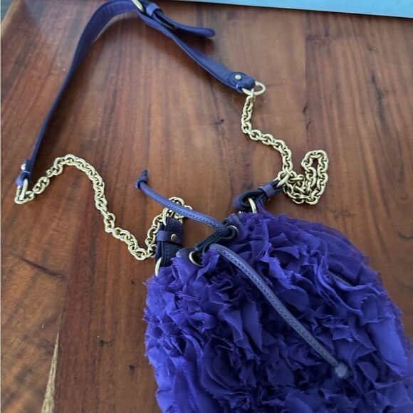 JUICY COUTURE Pouchette Purple Chiffon Bag - Picture 7 of 10